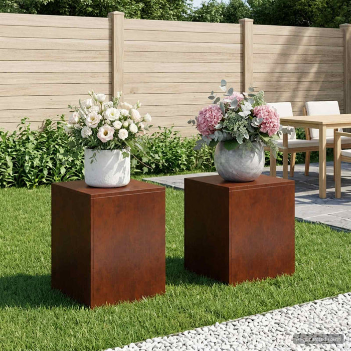 Suport pentru plante 2 pcs Ruginit 40 x 40 x 40 cm WALTI