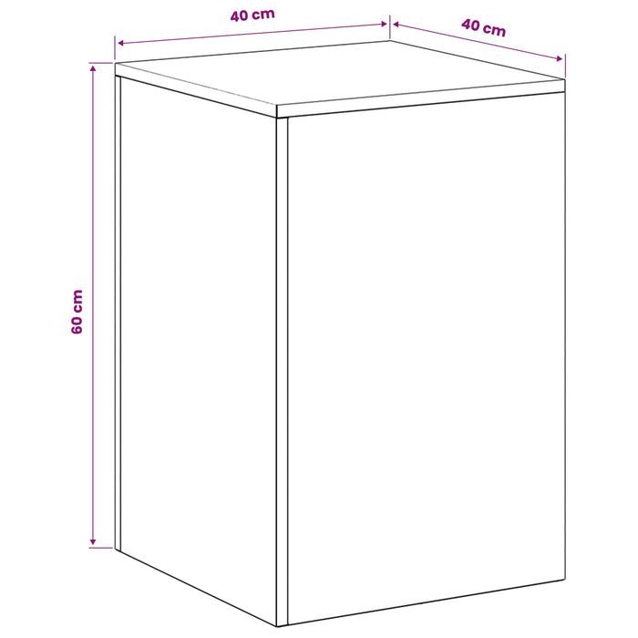 Suport pentru plante 2 pcs Verde măsliniu 40 x 40 x 60 cm Oțel WALTI