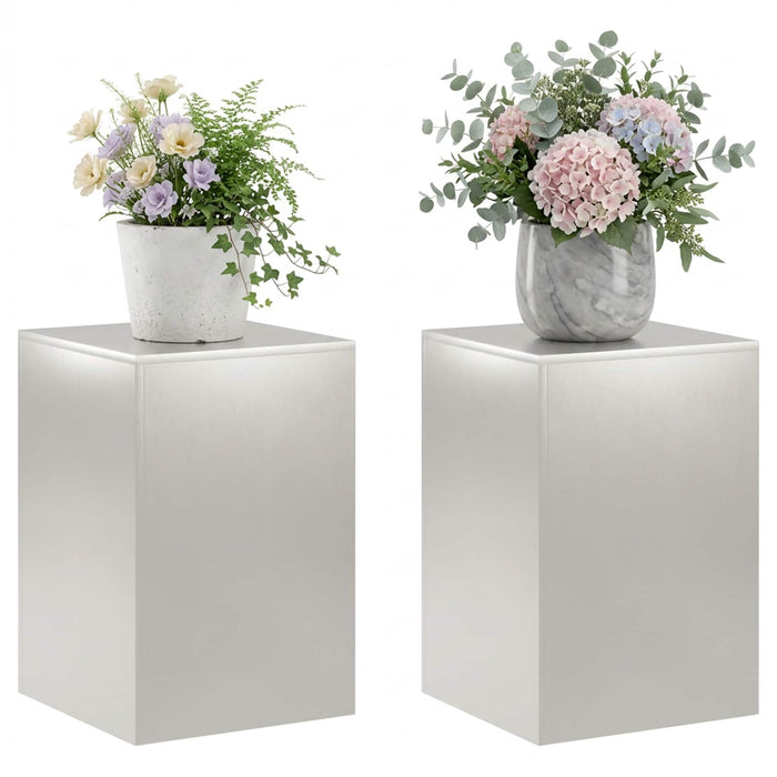 Suport pentru plante 2 pcs Argintiu 40 x 40 x 60 cm Oțel WALTI
