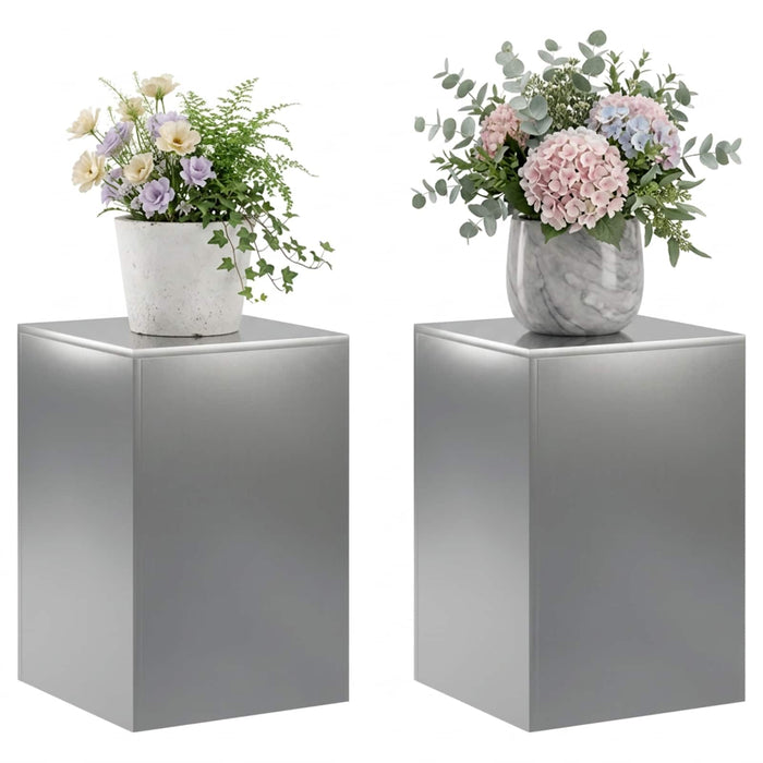Suport pentru plante 2 pcs Argintiu 40 x 40 x 60 cm WALTI