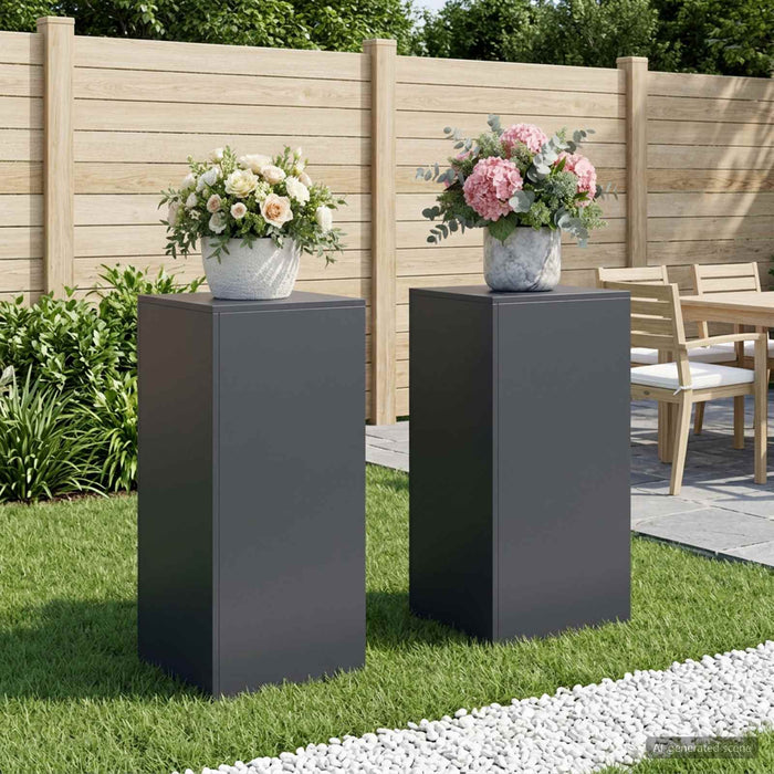Suport pentru plante 2 pcs Antracit 40 x 40 x 80 cm WALTI