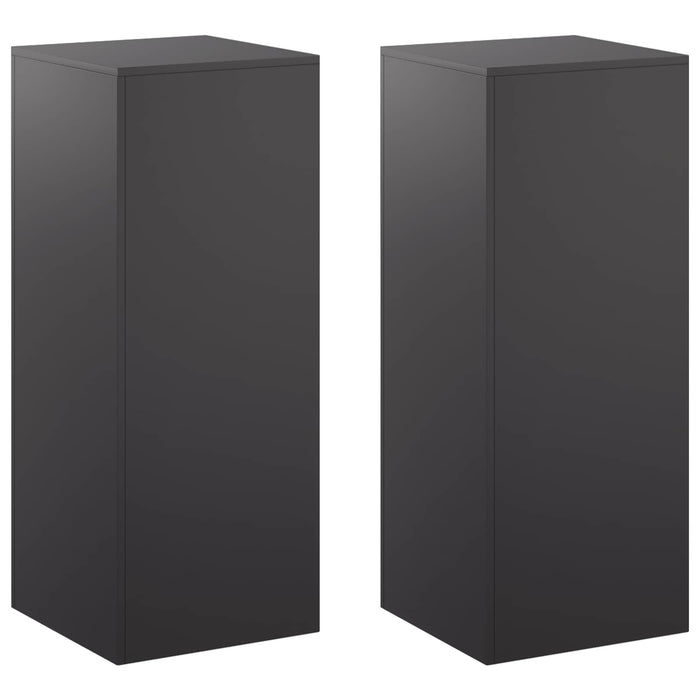 Suport pentru plante 2 pcs Negru 40 x 40 x 100 cm Oțel WALTI