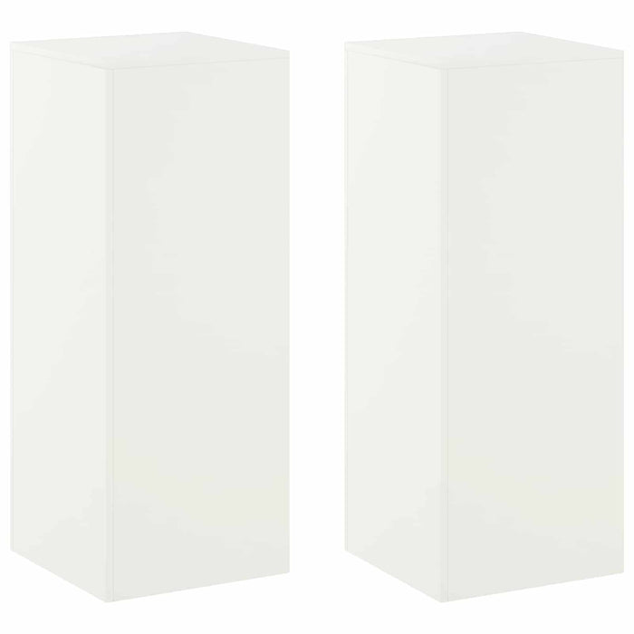 Suport pentru plante 2 pcs Alb 40 x 40 x 100 cm Oțel WALTI