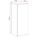 Suport pentru plante 2 buc. Ruginit 40 x 40 x 100 cm - WALTI WALTI