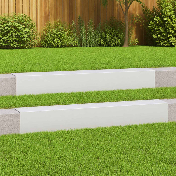 Profil de acoperire pentru grădină 2 buc. 100 x 15 x 15 cm Oțel WALTI