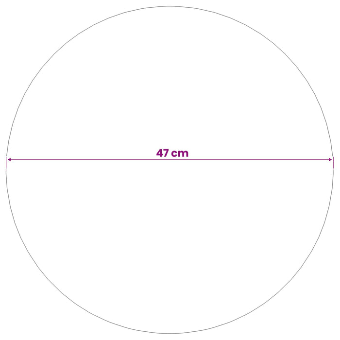 Minge Periată Ø 47 cm Argintiu Oțel Inoxidabil 201 WALTI