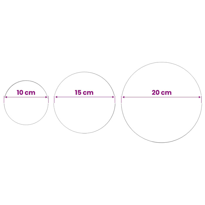 Minge Periată 3 buc. Ø 20 cm Argintiu Oțel Inoxidabil 201 WALTI