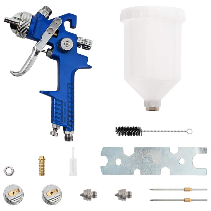 Kit pistol de pulverizare HVLP cu cuvă de 600 ml 600 ml WALTI