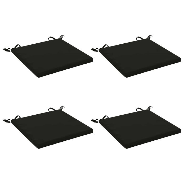 Perne pentru șezut cu 4 piese SOEST 4 buc. 100% Polyester Negru WALTI