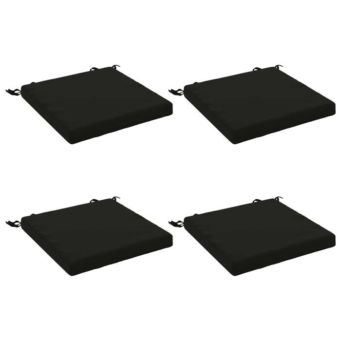 Perne pentru șezut cu 4 piese SOEST 4 buc. 100% Polyester Negru WALTI