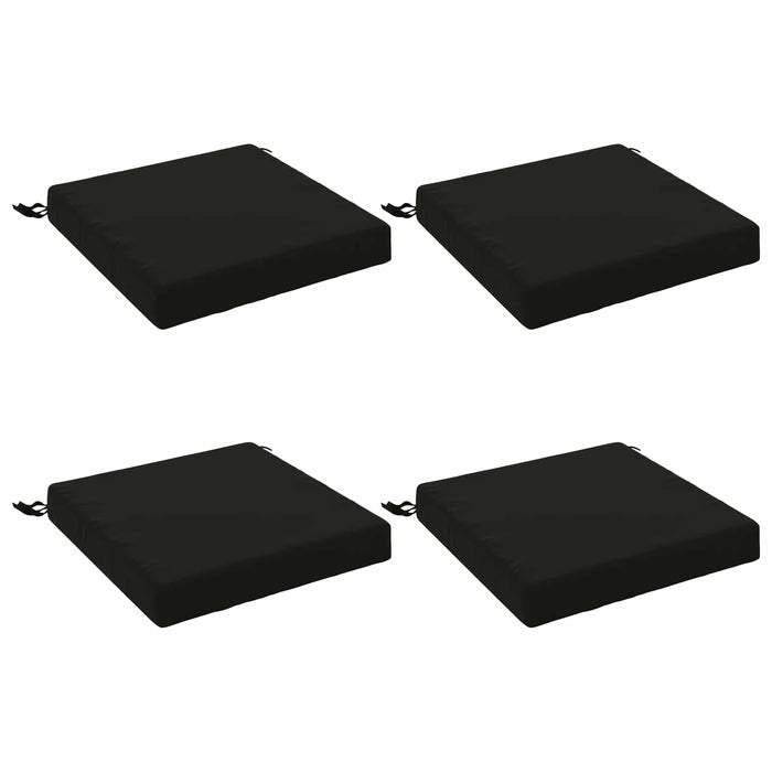 Perne pentru șezut cu 4 piese SOEST 4 buc. 100% Polyester Negru WALTI