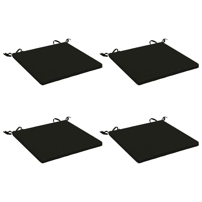 Perne pentru șezut cu 4 piese SOEST 4 buc. 100% Polyester Negru WALTI