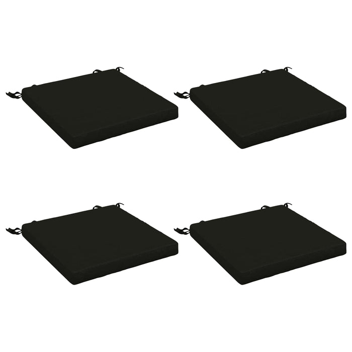 Perne pentru șezut cu 4 piese SOEST 4 buc. 100% Polyester Negru WALTI