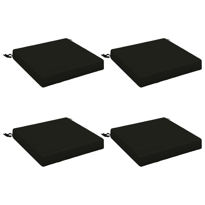 Perne pentru șezut cu 4 piese SOEST 4 buc. 100% Polyester Negru WALTI