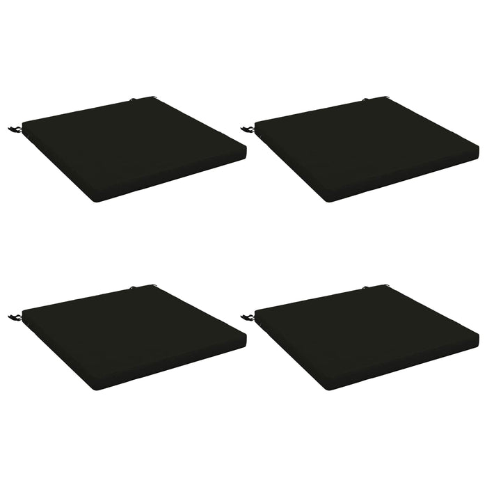 Perne pentru șezut cu 4 piese SOEST 4 buc. 100% Polyester Negru WALTI