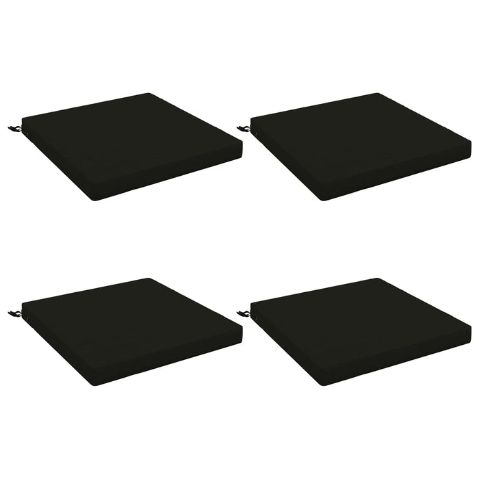Perne pentru șezut cu 4 piese SOEST 4 buc. 100% Polyester Negru WALTI
