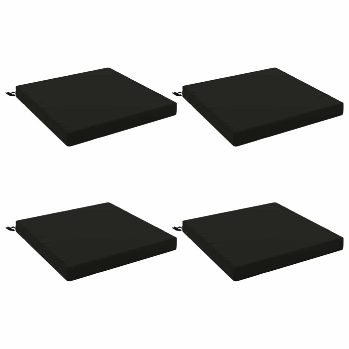 Perne pentru șezut cu 4 piese SOEST 4 buc. 100% Polyester Negru WALTI