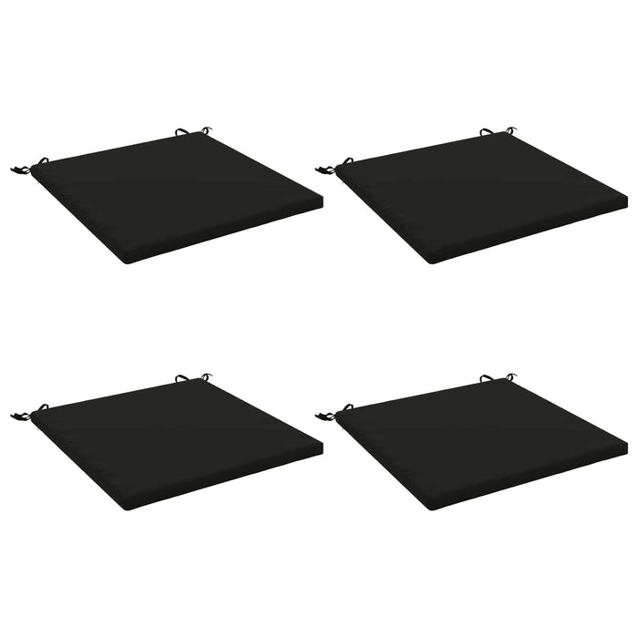 Perne pentru șezut cu 4 piese SOEST 4 buc. 100% Polyester Negru WALTI