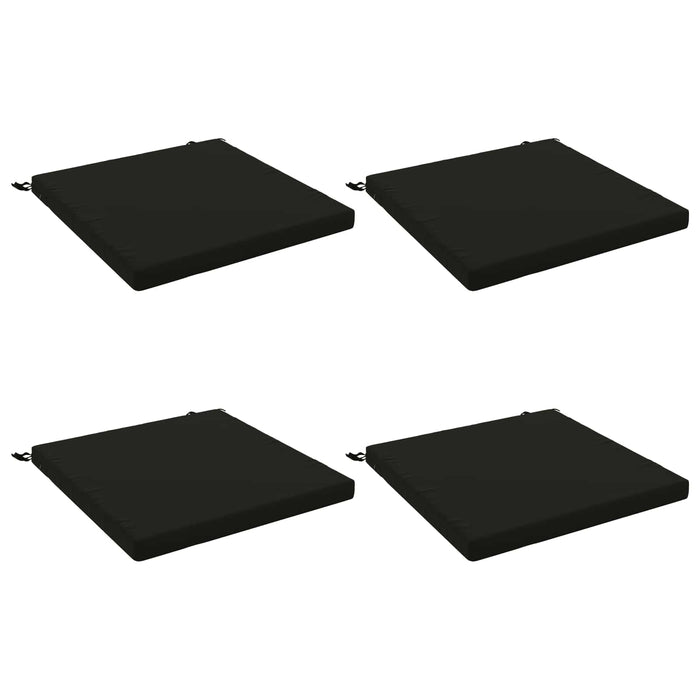 Perne pentru șezut cu 4 piese SOEST 4 buc. 100% Polyester Negru WALTI