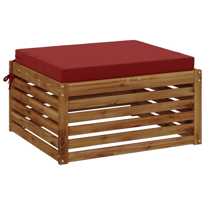 Perna pentru șezut cu 1 piesă SOEST 100% Polyester Roșu Vin WALTI