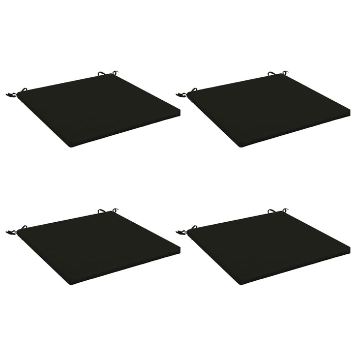 Perne pentru șezut cu 4 piese SOEST 4 buc. 100% Polyester Negru WALTI