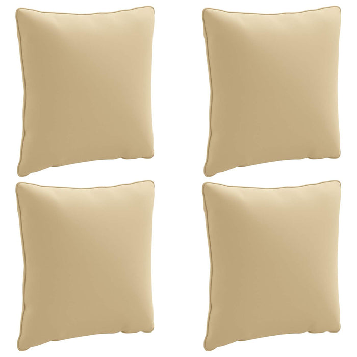 Perne de Spate 4 Piese PUTTEN 4 pcs 100% Polyester Bej WALTI