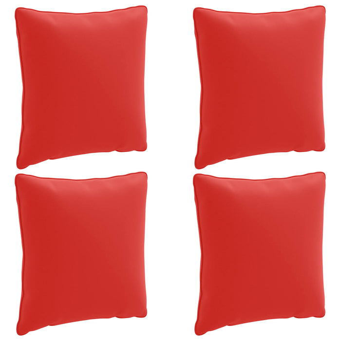 Perne de Spate 4 Piese PUTTEN 4 pcs 100% Polyester Roșu WALTI