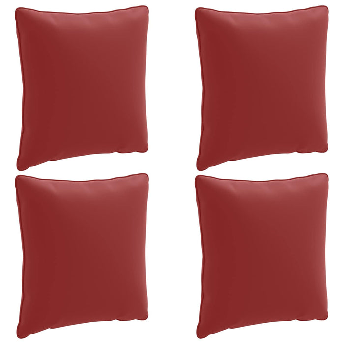 Perne de Spate 4 Piese PUTTEN 4 pcs 100% Polyester Roșu Vin WALTI