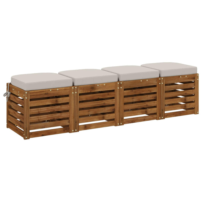Set de perne de 4 piese SOEST 4 pcs 100% Polyester Alb - WALTI WALTI