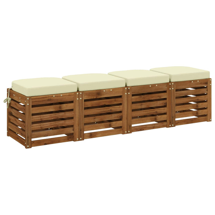 Set de perne de 4 piese SOEST 4 pcs 100% Polyester Crem - WALTI WALTI