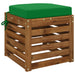 Perna de 1 piesă SOEST 100% Polyester Verde 40 x 40 x 7 cm - WALTI WALTI