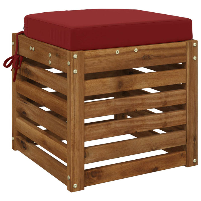 Perna de 1 piesă SOEST 100% Polyester Roșu Vin 40 x 40 x 7 cm - WALTI WALTI