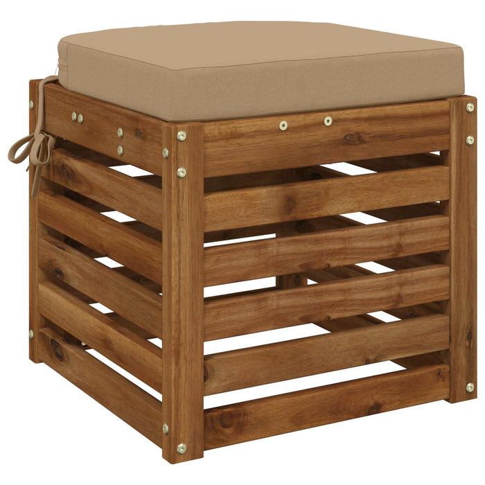 Perna de 1 piesă SOEST 100% Polyester Nisipiu 45 x 45 x 7 cm - WALTI WALTI