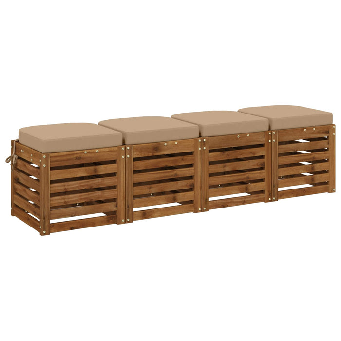 Set de perne de 4 piese SOEST 4 pcs 100% Polyester Nisipiu WALTI