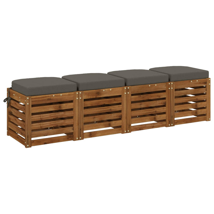 Set de perne de 4 piese SOEST 4 pcs 100% Polyester Gri WALTI