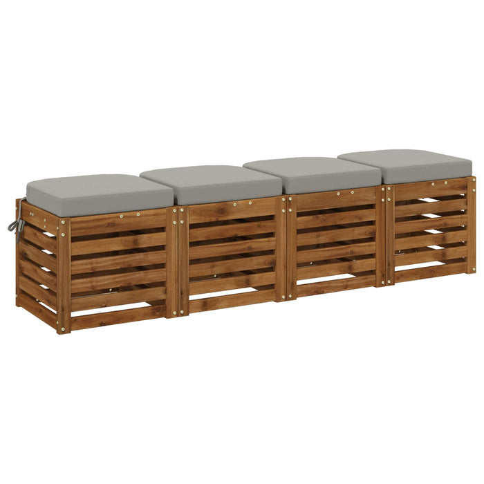 Set de perne de 4 piese SOEST 4 pcs 100% Polyester Gri WALTI