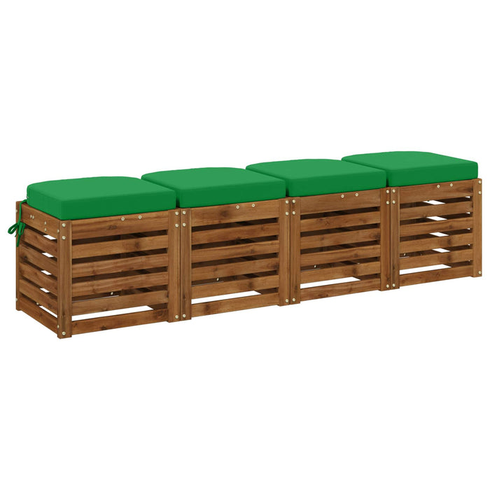 Set de perne de 4 piese SOEST 4 pcs 100% Polyester Verde - WALTI WALTI