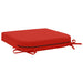 Perna de 1 piesă SOEST 100% Polyester Roșu 45 x 45 x 7 cm - WALTI WALTI
