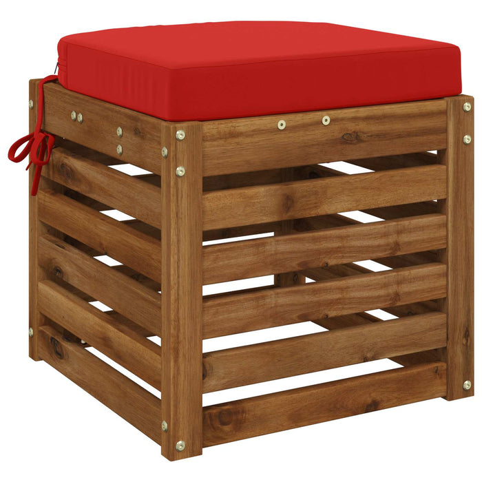Perna de 1 piesă SOEST 100% Polyester Roșu 45 x 45 x 7 cm - WALTI WALTI
