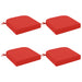 Set de perne de 4 piese SOEST 4 pcs 100% Polyester Roșu - WALTI WALTI
