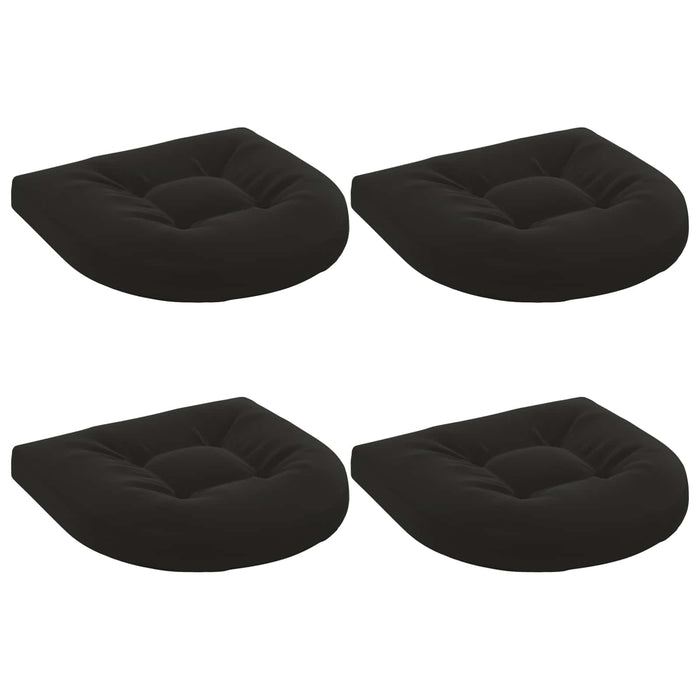 Perne pentru șezut cu 4 piese 4 buc. 100% Polyester Negru WALTI