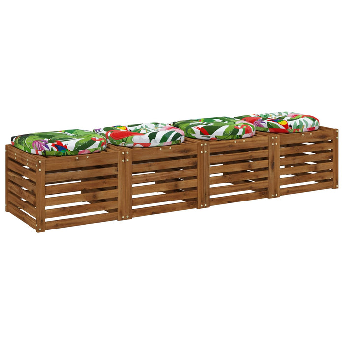 Perne pentru șezut cu 4 piese 4 buc. 100% Polyester Multicolour WALTI
