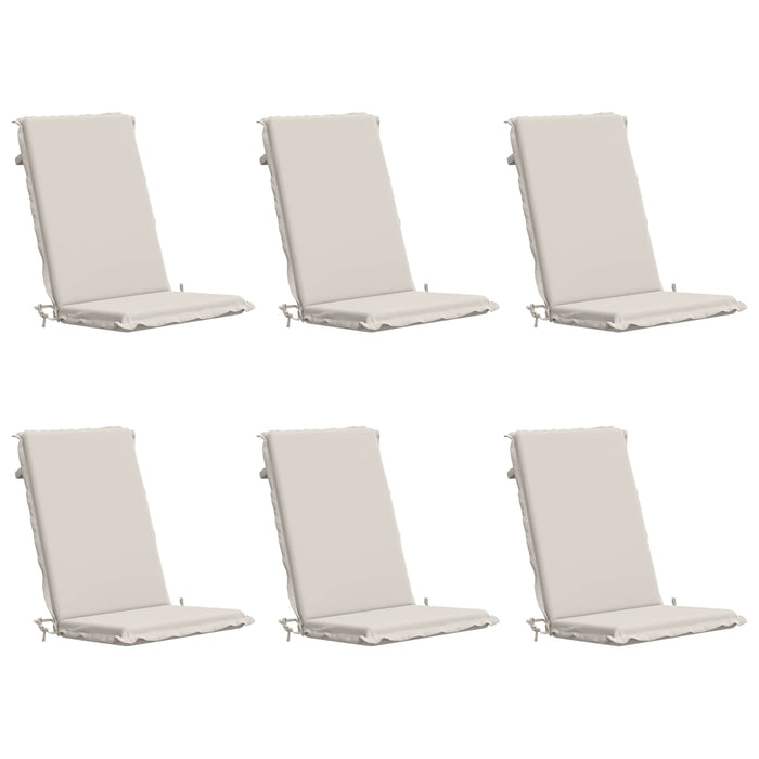 Set de perne cu spătar înalt de 6 bucăți GEMERT 6 pcs Alb WALTI