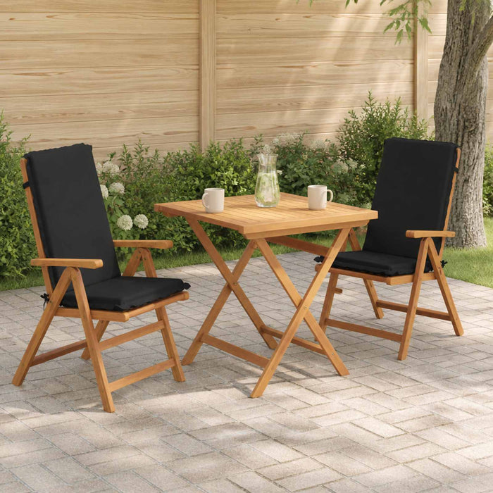 Set de perne cu spătar înalt de 2 bucăți GEMERT 2 pcs Negru WALTI