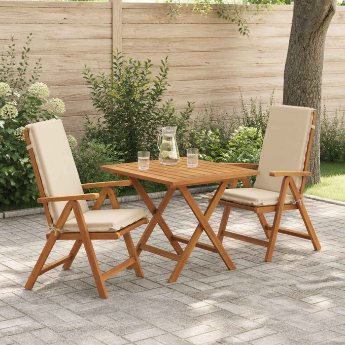 Set de perne cu spătar înalt de 2 bucăți GEMERT 2 pcs Crem WALTI