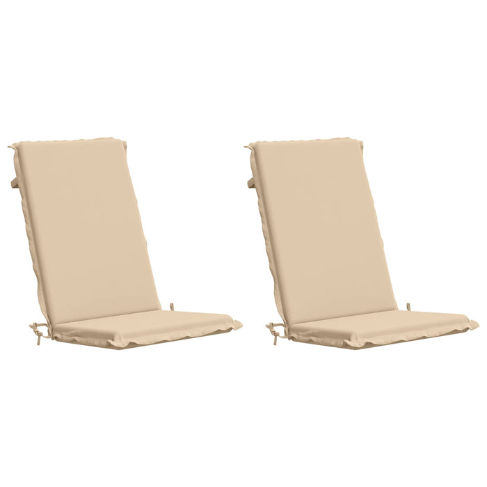 Set de perne cu spătar înalt de 2 bucăți GEMERT 2 pcs Crem WALTI