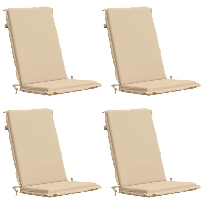 Set de perne cu spătar înalt de 4 bucăți GEMERT 4 pcs Crem WALTI