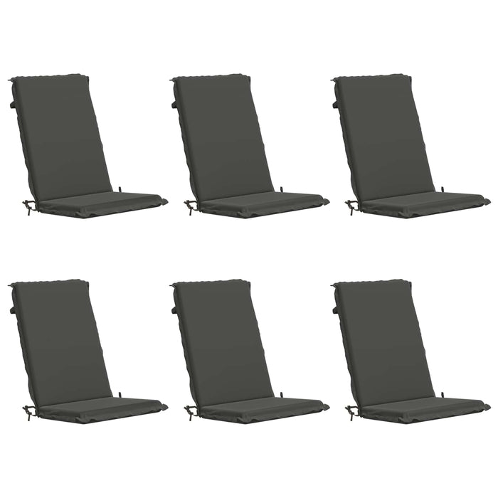 Set de perne cu spătar înalt de 6 bucăți GEMERT 6 pcs Antracit WALTI