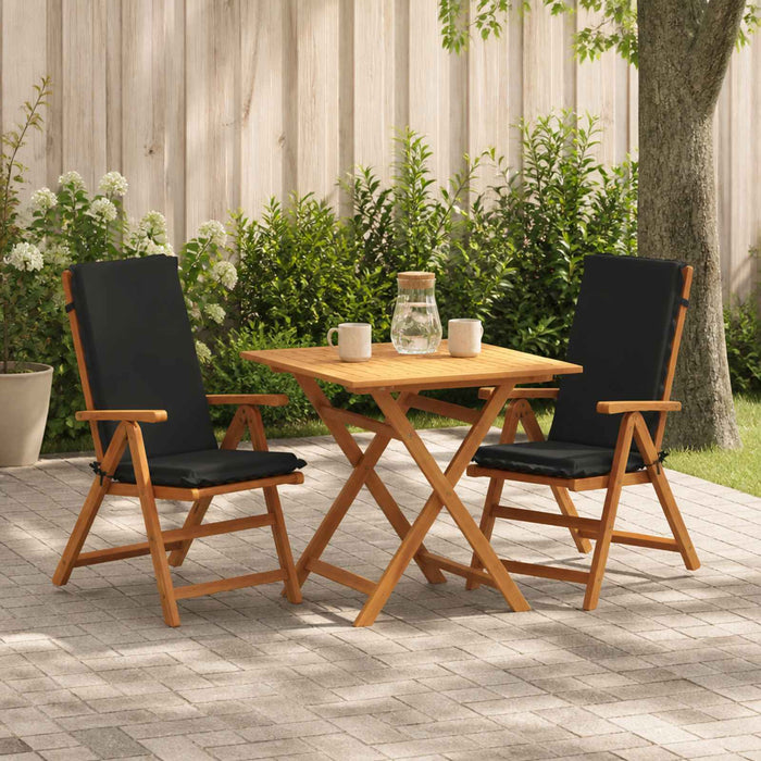 Set de perne cu spătar înalt de 2 bucăți GEMERT 2 pcs Negru WALTI