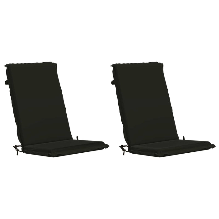 Set de perne cu spătar înalt de 2 bucăți GEMERT 2 pcs Negru WALTI